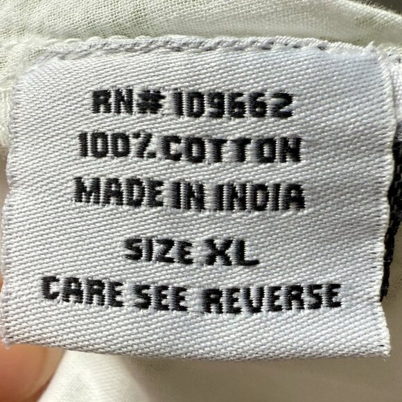 Tulip Brand Cotton XL 100% Summer Dress Green India Print Lightweight Sleeveless - Picture 5 of 6